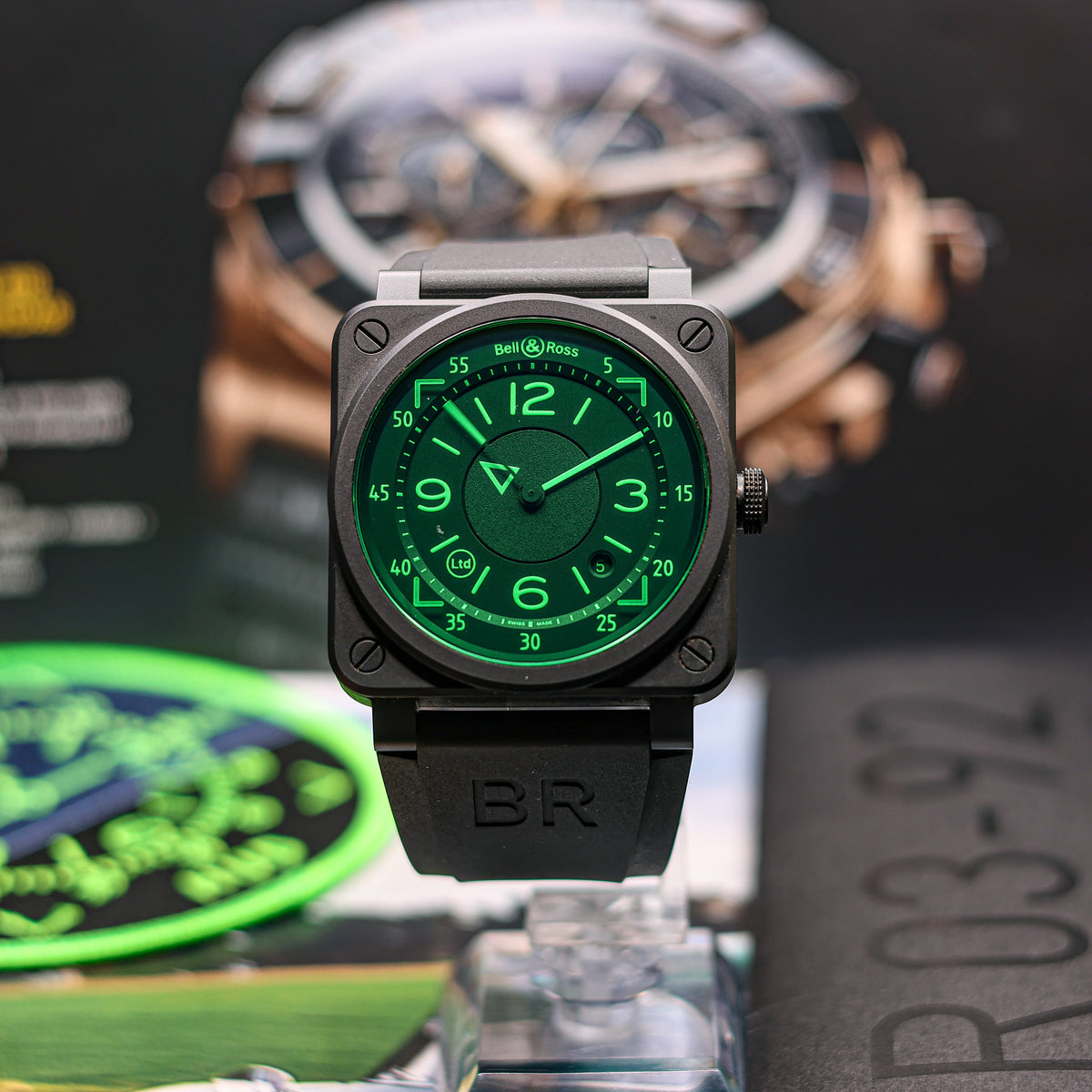 Bell & Ross BR 03-92 HUD vintage édition limitée 20/999 - cadran
