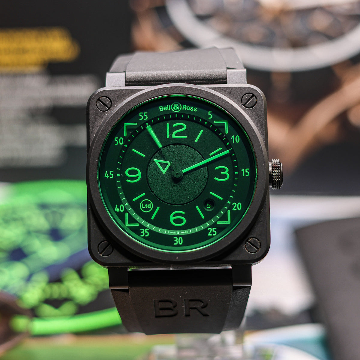 Montre Bell & Ross BR 03-92 HUD - Édition Limitée 20/999 ex - Boîte & Papiers - État Neuve