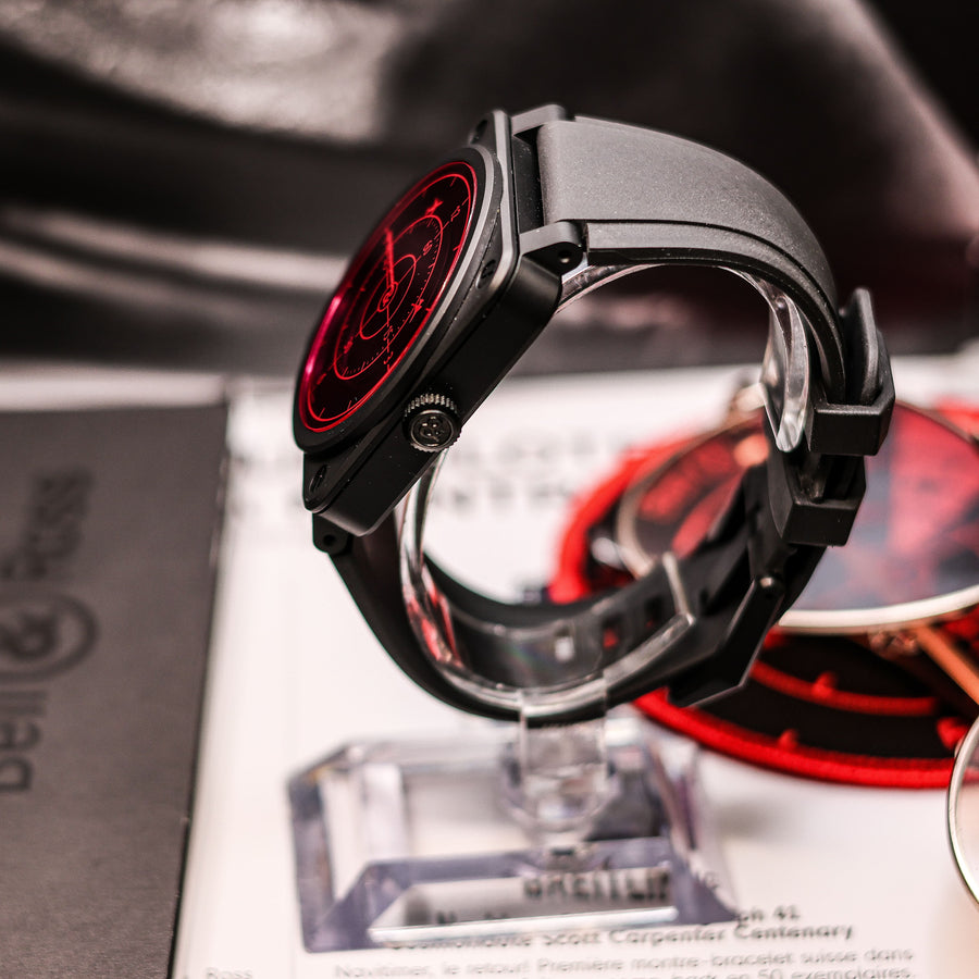 Montre Bell & Ross BR 03-92 Red Radar Ceramic - Édition Limitée 10/999 - Boîte et Papiers - État Neuf