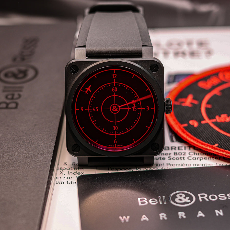 Montre Bell & Ross BR 03-92 Red Radar Ceramic - Édition Limitée 10/999 - Boîte et Papiers - État Neuf