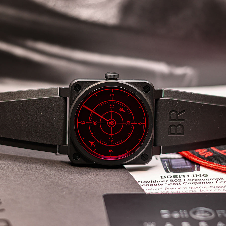 Montre Bell & Ross BR 03-92 Red Radar Ceramic - Édition Limitée 10/999 - Boîte et Papiers - État Neuf