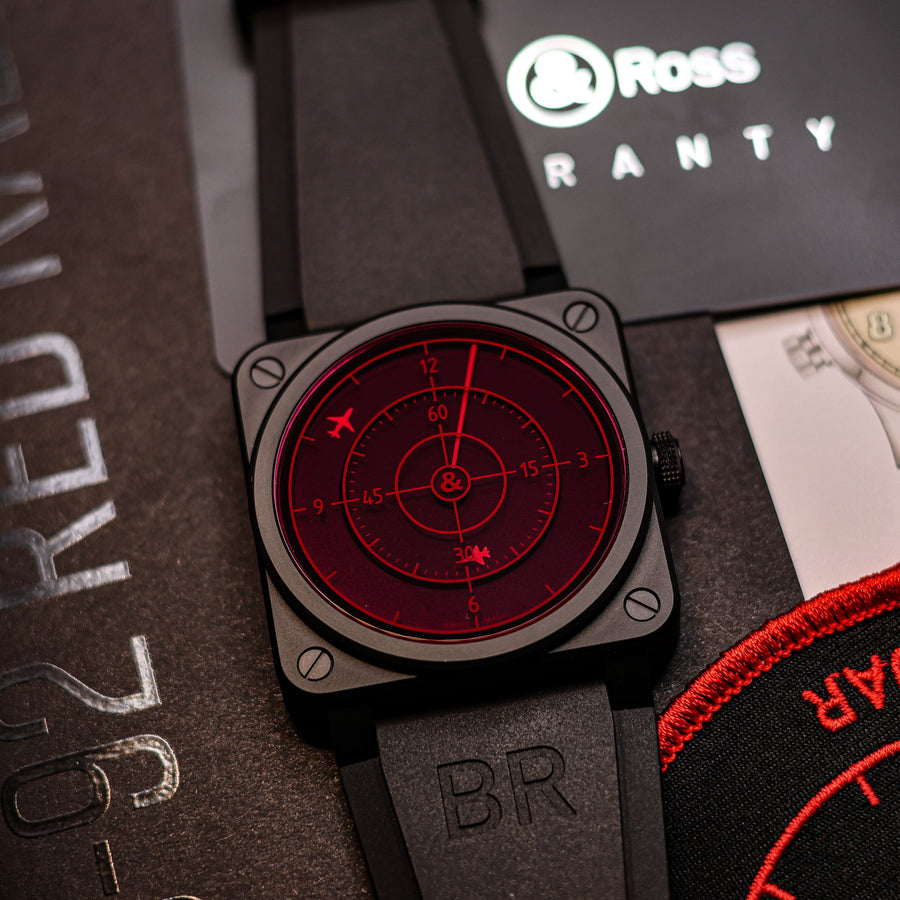 Montre Bell & Ross BR 03-92 Red Radar Ceramic - Édition Limitée 10/999 - Boîte et Papiers - État Neuf
