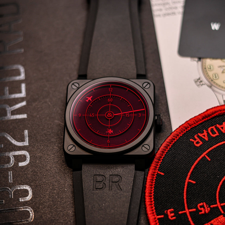 Montre Bell & Ross BR 03-92 Red Radar Ceramic - Édition Limitée 10/999 - Boîte et Papiers - État Neuf