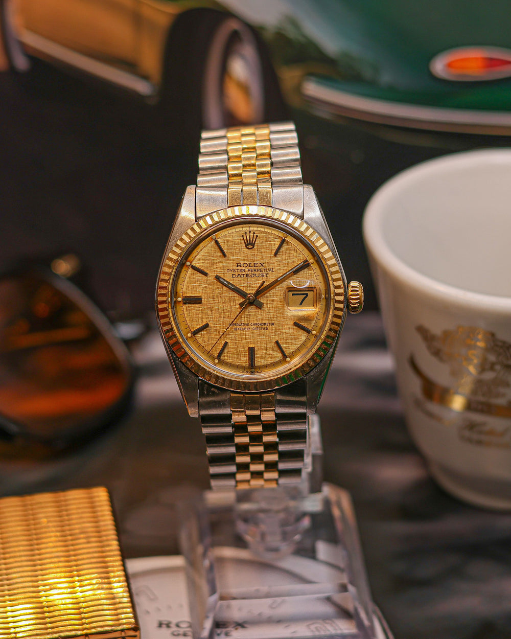 Rolex Datejust vintage réf 1601 cadran Linen - cadran