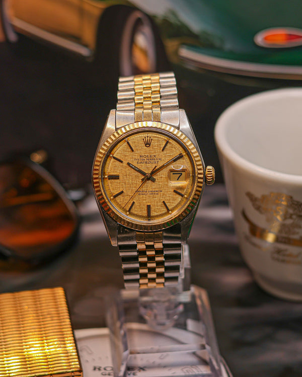 Rolex Datejust vintage réf 1601 cadran Linen - cadran