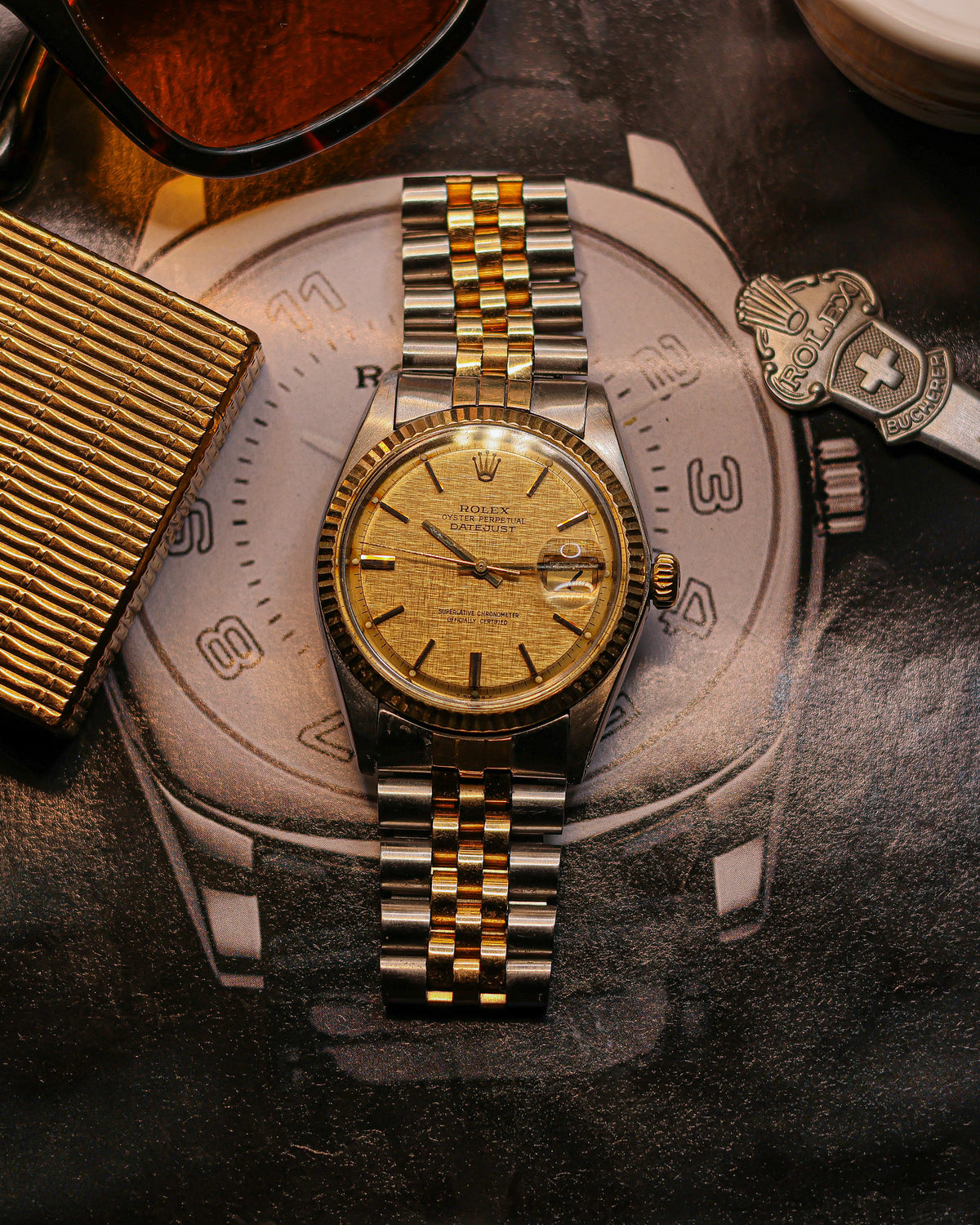 Rolex Datejust Réf 1601 Cadran "Linen" - Boîte d'origine - Garantie 6 mois