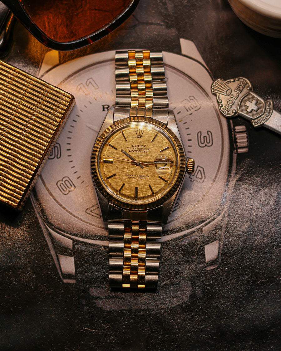 Rolex Datejust Réf 1601 Cadran "Linen" - Boîte d'origine - Garantie 6 mois