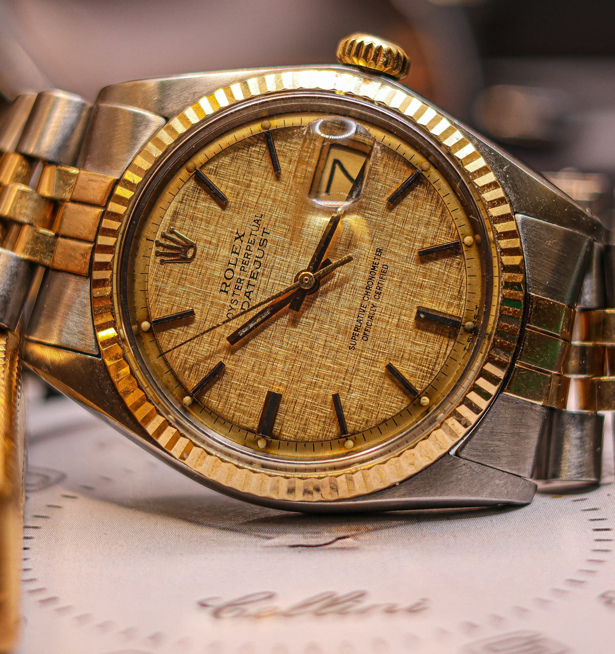 Rolex Datejust Réf 1601 Cadran "Linen" - Boîte d'origine - Garantie 6 mois