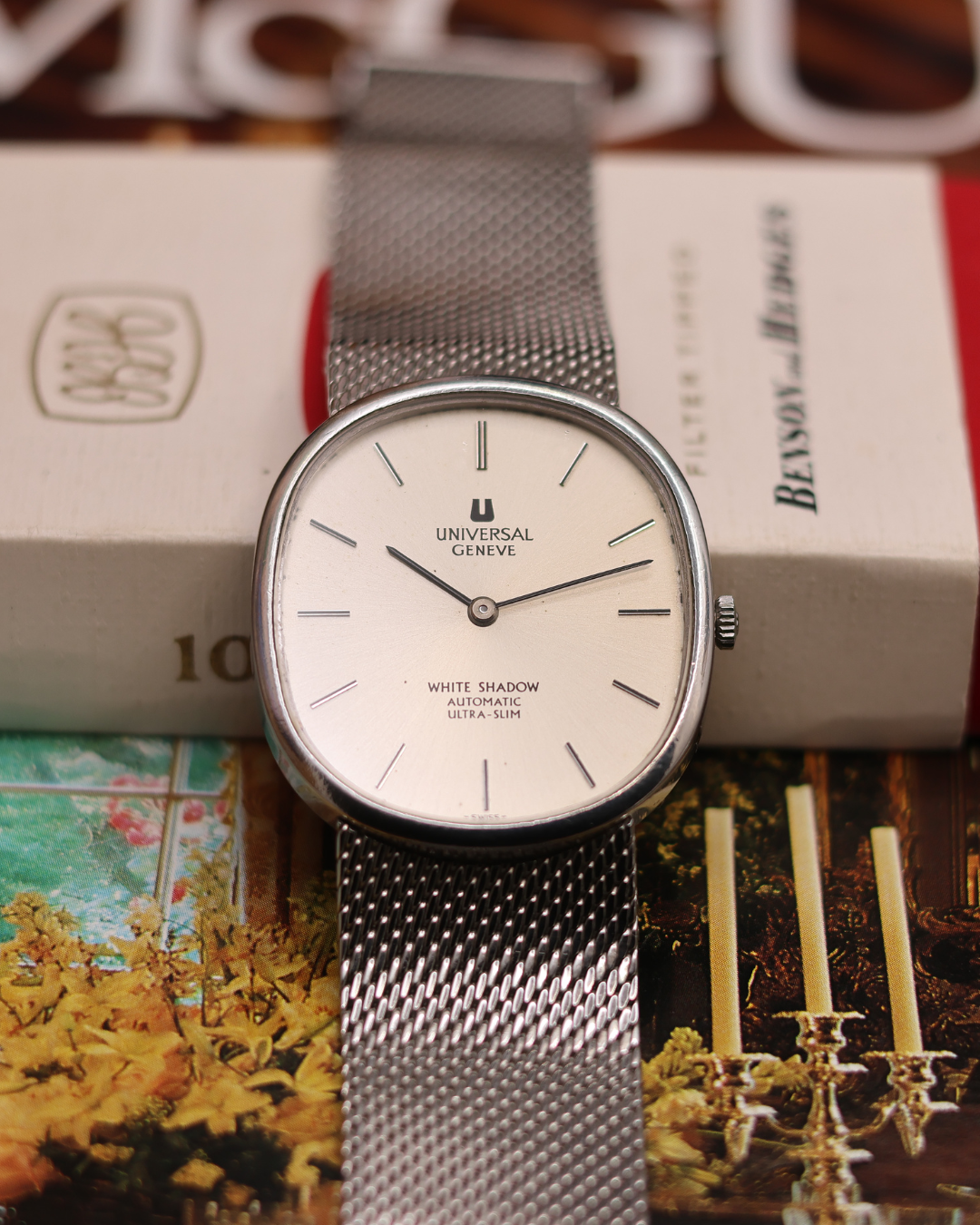 Montre Universal Genève Ellipse réf 866104 - Cadran Gris - Garantie 6 mois