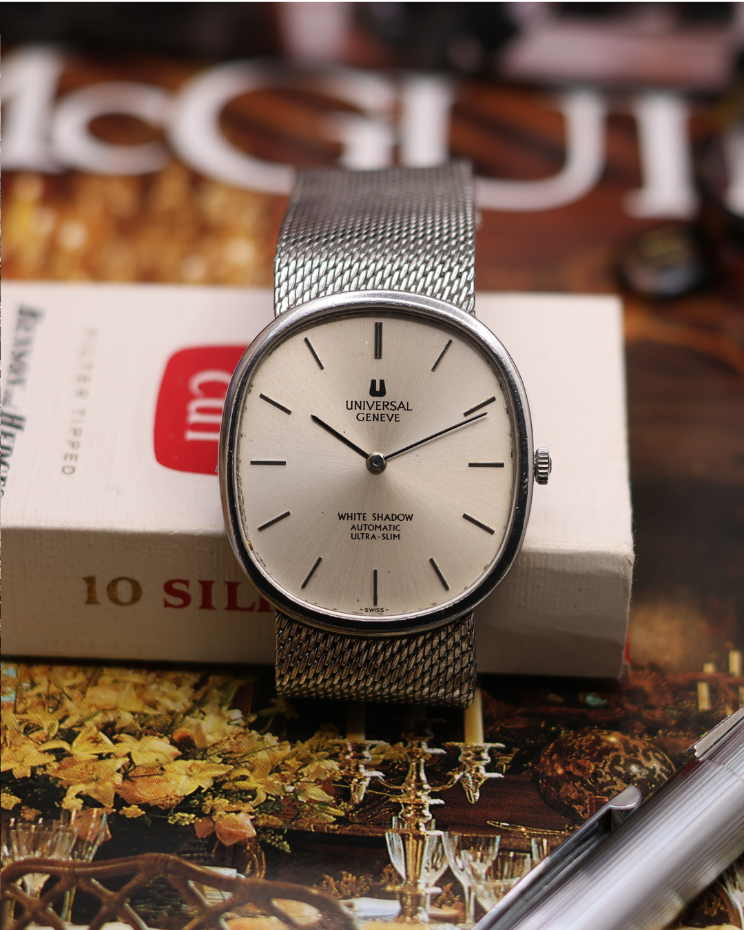 Montre Universal Genève Ellipse réf 866104 - Cadran Gris - Garantie 6 mois
