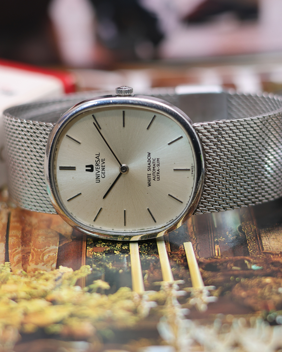 Montre Universal Genève Ellipse réf 866104 - Cadran Gris - Garantie 6 mois