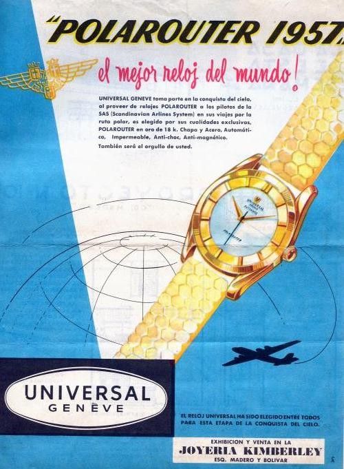 1950-1960 : l'âge d'or des montres Universal Genève